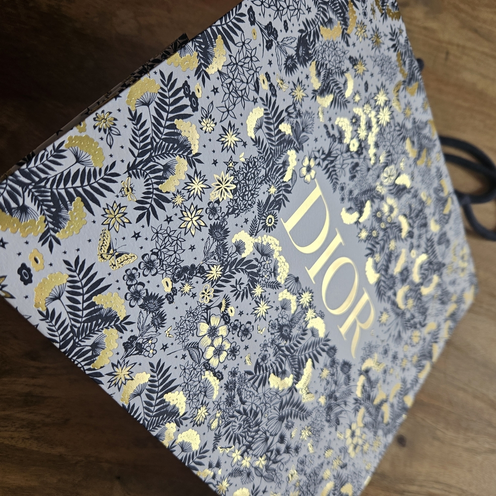 Dior Women's Floral Tote Bag - Gold and Black - Picture 5 of 10
